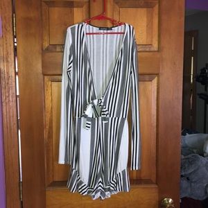 Boohoo striped romper